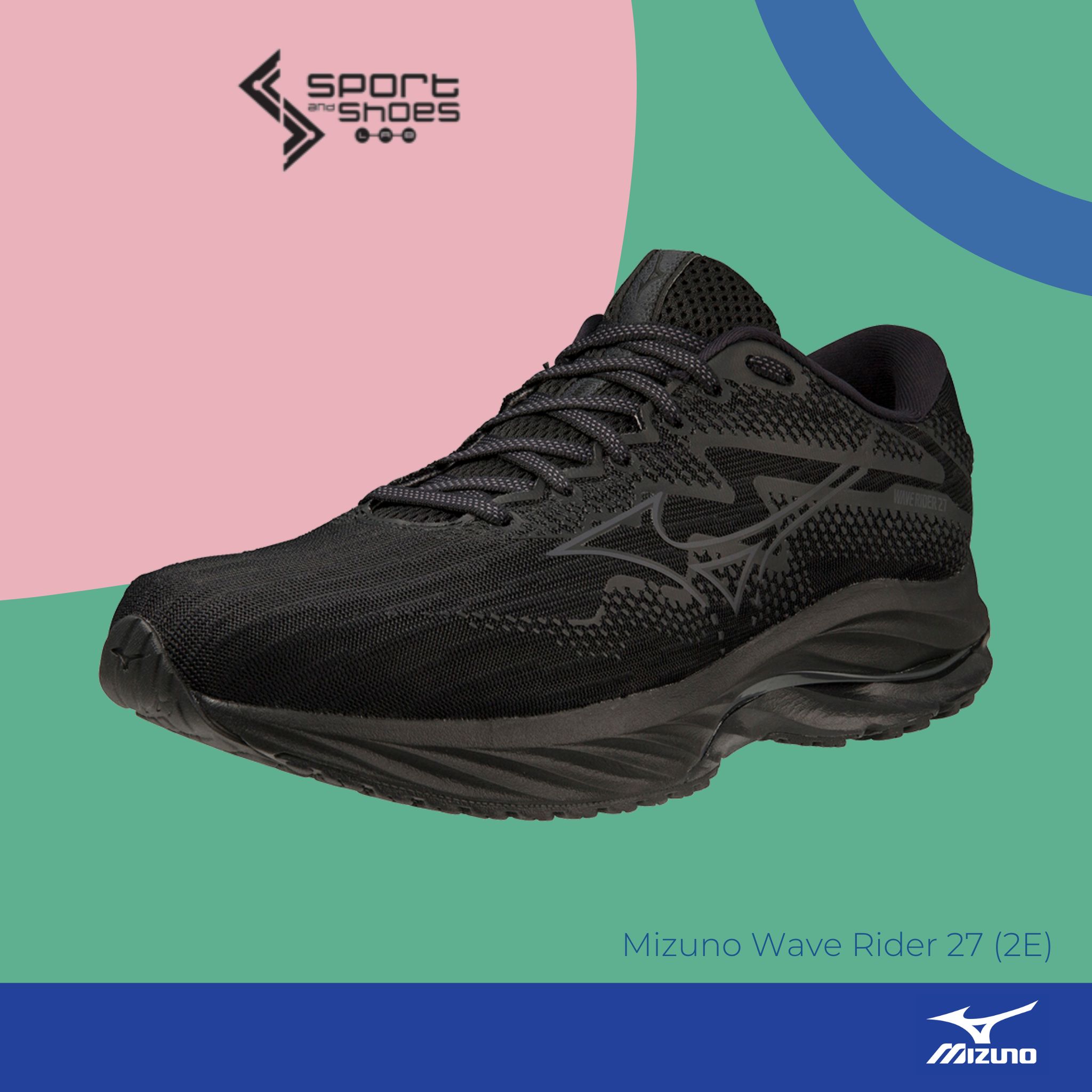 Mizuno Wave Rider27 2E (M) (j1gc230403)